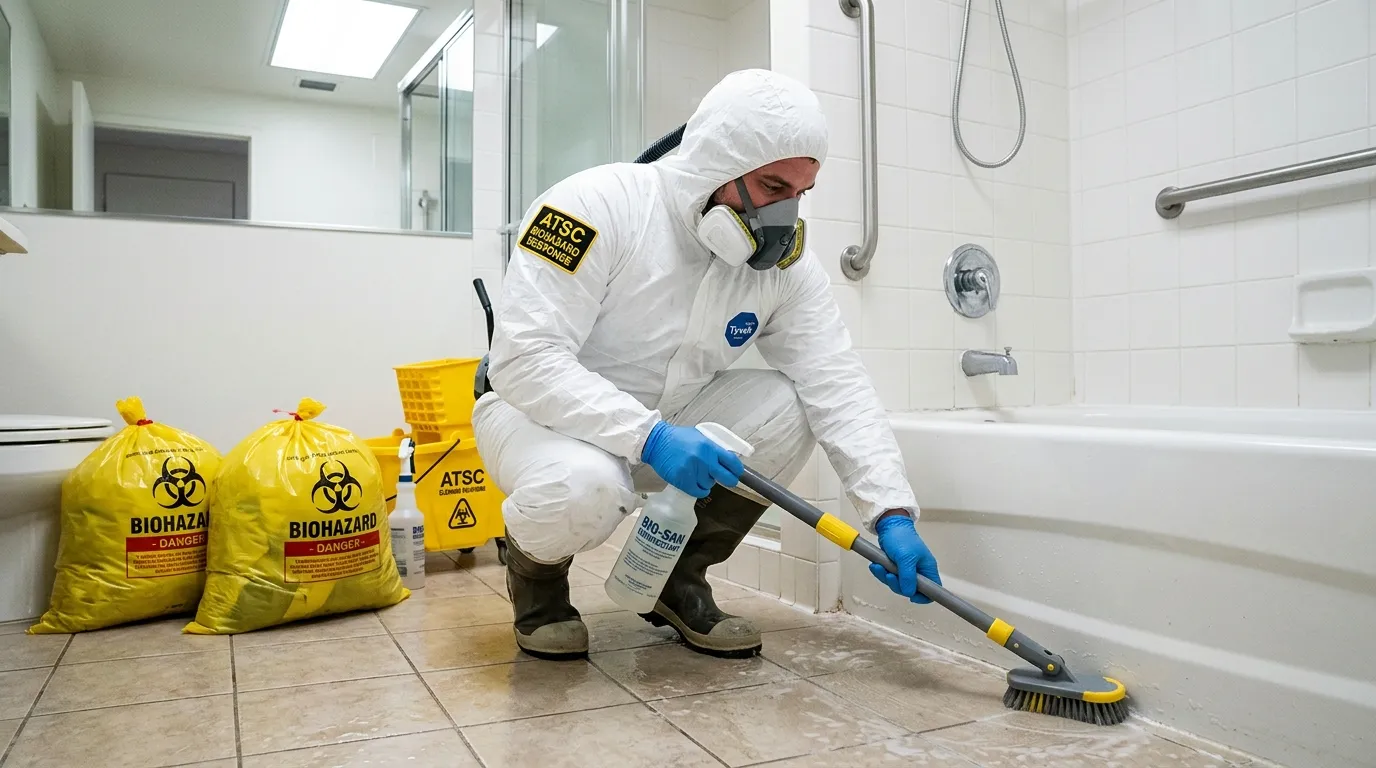 Decontamination equipment deployed for Blood Cleanup in Haddington